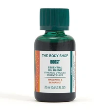 Body Shop BOOST Essential Oil Blend Mandarin & Bergamot 20ml NEW US Vegan Spa