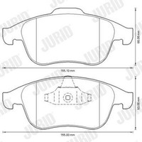 Bremsbelagsatz Scheibenbremse Jurid White Low Dust 573316JC FüR Renault Megane 3