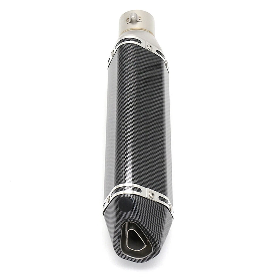 Carbon Fiber 38-51mm GP Exhaust Muffler Pipe w/ DB Killer Universal — 第 4/4 张图片