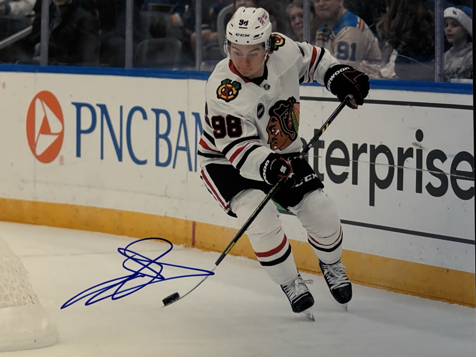 Connor Bedard Autographed Signed CHICAGO BLACKHAWKS 11X14 PHOTO COA PROOF 