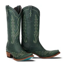 Lane Women's Lexington Snip Toe Boot in Emerald