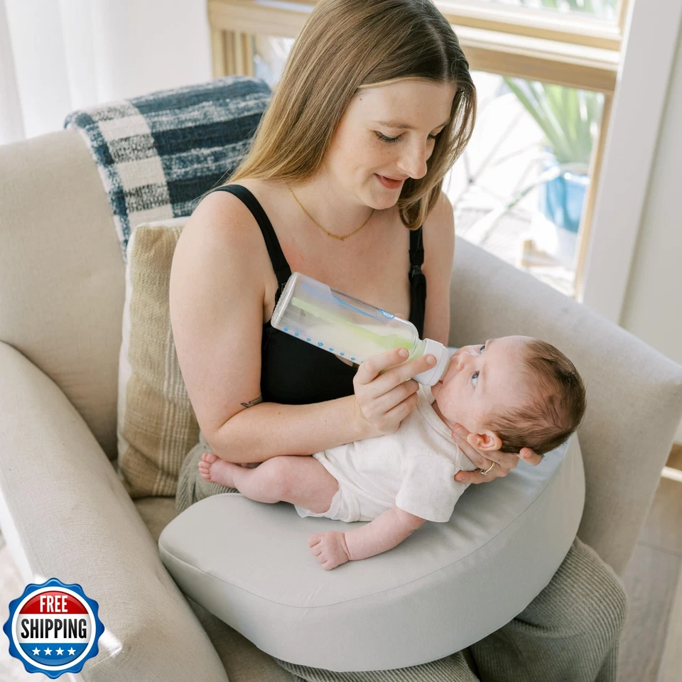 Almohada de apoyo para regazo de alimentación y enfermería Dr. Brown's con funda, memoria premium Foto 2 de 4