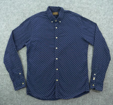 Scotch and Soda Shirt Mens Large Blue Button Up Long Sleeve Chambray
