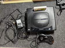 SEGA Saturn Console w/ Controller Cables Action Replay RHEA ODE and SD card