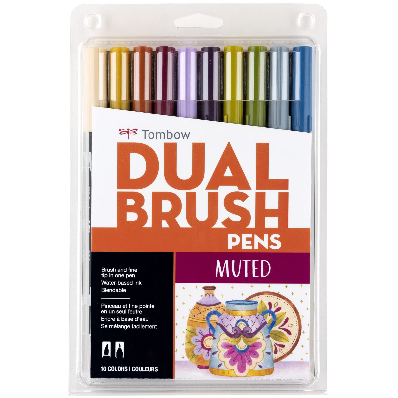 Muted 10-pack. Blendable Brush And Fine Tip ...