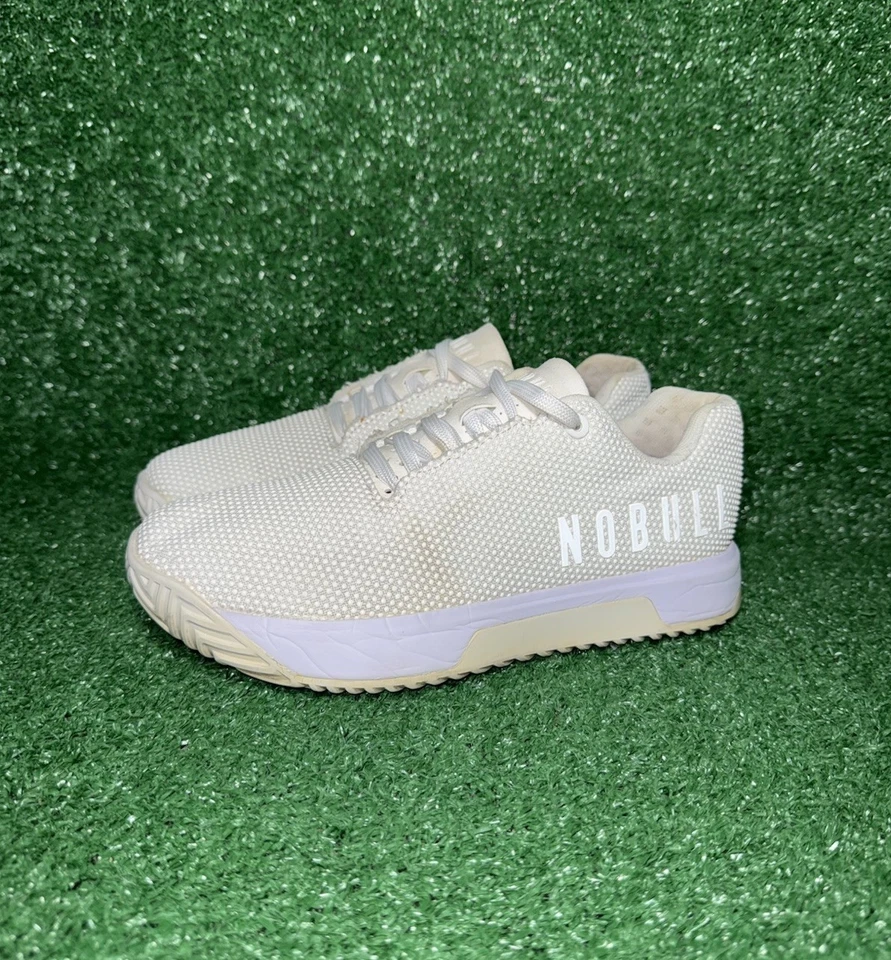 NoBull Superfabric тренер низкий верхний белый кроссовки тренажерный зал кроссовки женщин размер 7 - Изображение 4 из 4