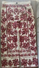 Zara Embroidered Cropped Pants Size Small