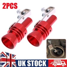2PC XL Aluminum Car Turbo Sound Simulator Whistle Roar Loud Exhaust Pipe Booster