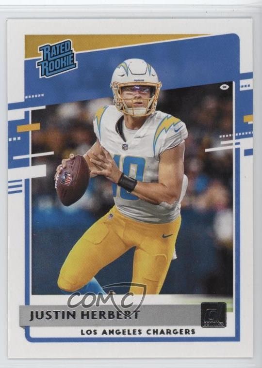2020 Panini Donruss Rated Rookie Justin Herbert #303 1pi5