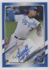 2021 Topps Chrome Rookie Blue Refractor /150 Carlos Hernandez #RA-CHE Auto 0or4