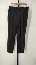 Quince Women Supersoft Fleece Joggers Black Pants L