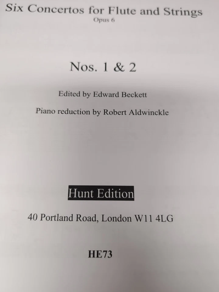 Karl Friedrich Abel Concertos 1 & 2 Flute and Piano sheet music - Image 2 of 4