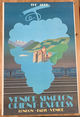 Original 1981 Venedig Simplon Orient Express Poster von Fix-Masseau