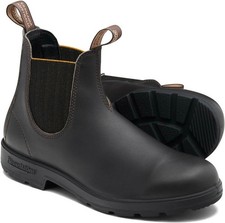 Blundstone Chelsea Boots #2403 Brown Leather With Mustard Elastic (Originals Ser