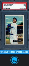 1951 Bowman #165 Ted Williams PSA 7