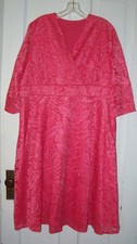Size 22W Lookbook Store Coral Lace Dress NWT
