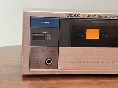 Vintage Teac V-400X Stereo Cassette Deck Silver Made In Japan