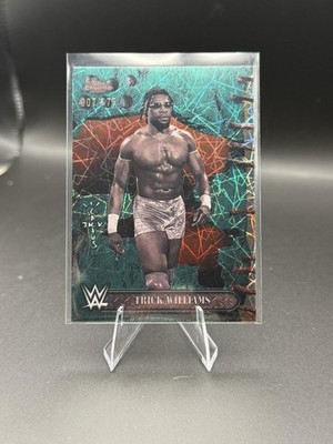 2025 Topps Chrome WWE x Cactus Jack #32 Trick Williams Aqua #/199