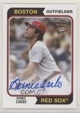 2020 Topps Archives Fan Favorites Auto Bernie Carbo #FFA-BC Auto 0f5t