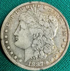 1887-O Morgan Silver Dollar ~ 90% Silver ~ Extra Fine EF Grade