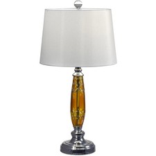 Dale Tiffany GT17088 Evelyn Table Lamp Polished Chrome