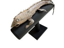 Emilia Castillo Taxco Mexico Silver ARTICULATED Lizard Bottle Opener BAR 70'S