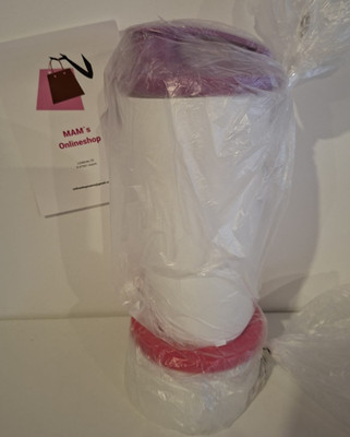 TUPPERWARE ILUMINA PAUSENMIX 800 ML & 200 ML LILA ROSA WEISS TRINKBECHER