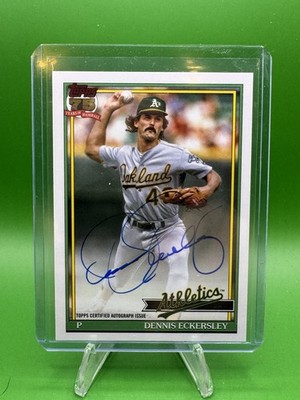 2026 Topps Series 1 1991 Anniversary Auto SSP Dennis Eckersley On-Card HOF