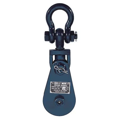 B/A Products Co 6I-Sw4t Snatch Block,  Wire Rope,  1/2 In Max Cable Size,  8,
