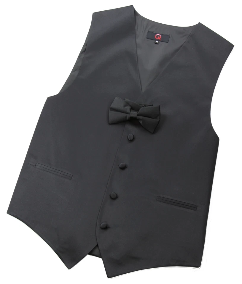 Sizes 34-64 Reg. 6-Piece Complete Tuxedo Package with Vest & Bow-Tie - Image 4 of 4