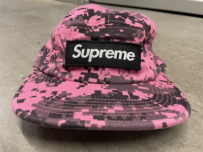 帽子 Supreme Digital Camo Camp Cap Pink NWT Supreme Digi Camo Camp Cap Box Logo Hat Pink FW17 100