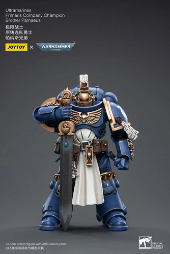 JOYTOY Warhammer 40k Primaris Company Champion Brother Parnaeus Figure 1/18