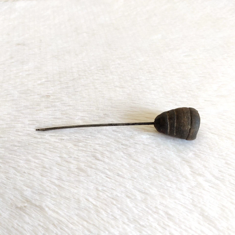 Ago Da Cucire In Ferro Vintage Grande Decorativo Collezionabile Props I152 - Immagine 2 di 4