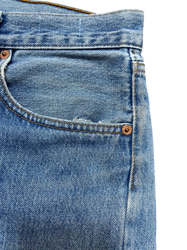 Rialto Jean Project Vintage Levi's 501 Painted Distressed Denim Shorts W32 - Picture 4 of 11