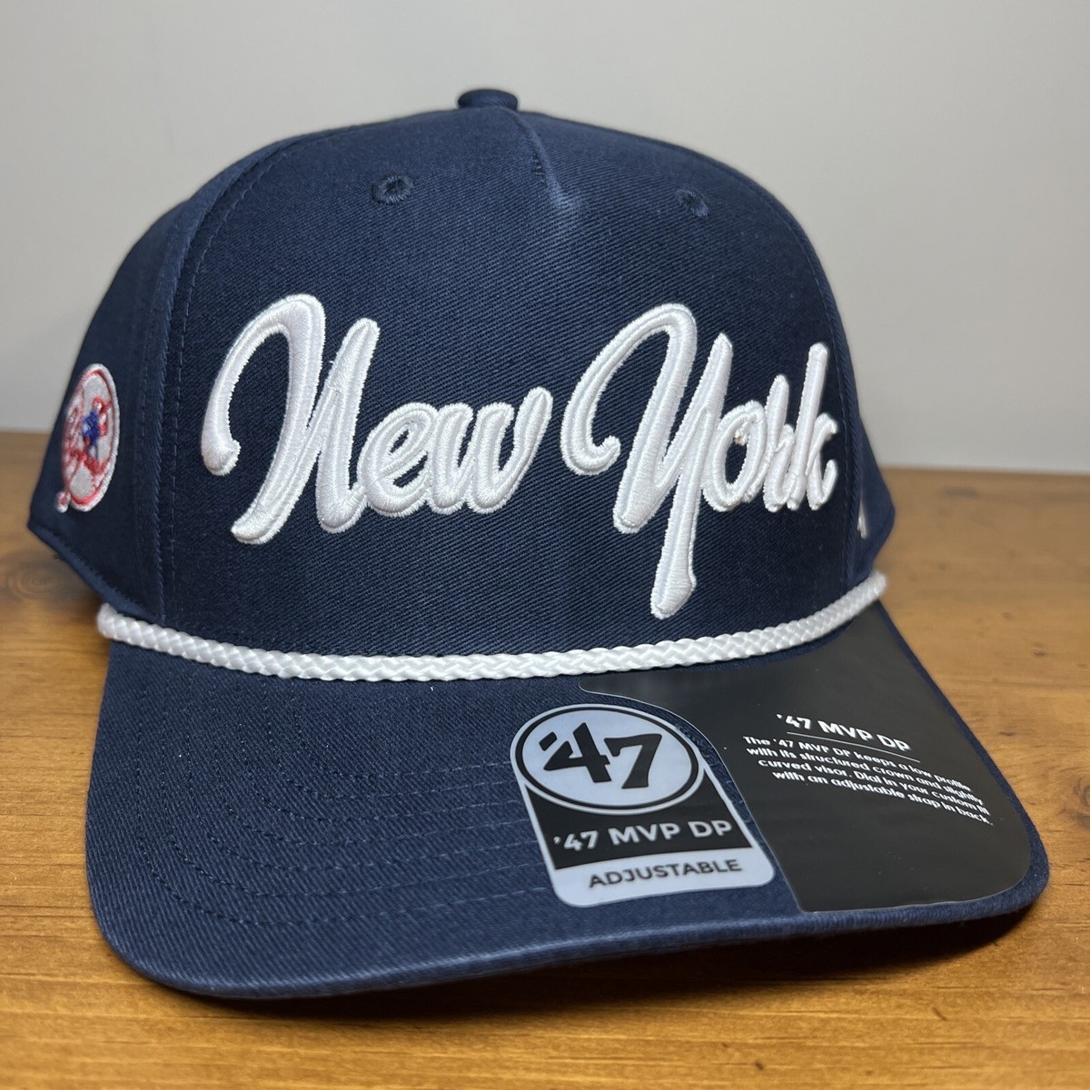 New York Yankees '47 Brand MVP DP Overhand Script Snapback Navy