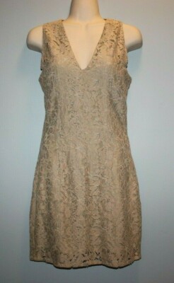 NEW MSGM Milano Pleated Lace Size XS (38) Brown Sleeveless Dress | eBay
