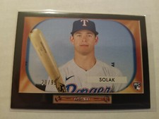 2020 Topps Archives 1955 Bowman Rookie Nick Solak RC #B5528 Black Parallel 20/99