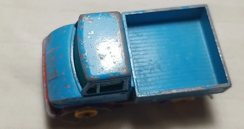 Caja de cerillas #49 Unimog Lensey azul y rojo hecho en Inglaterra de colección regalo coleccionar Foto 4 de 4