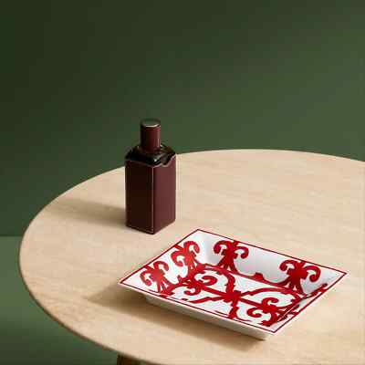 Hermes Balcon d Guadalquivir Change Tray Dish Plate VIDE POCHE Red