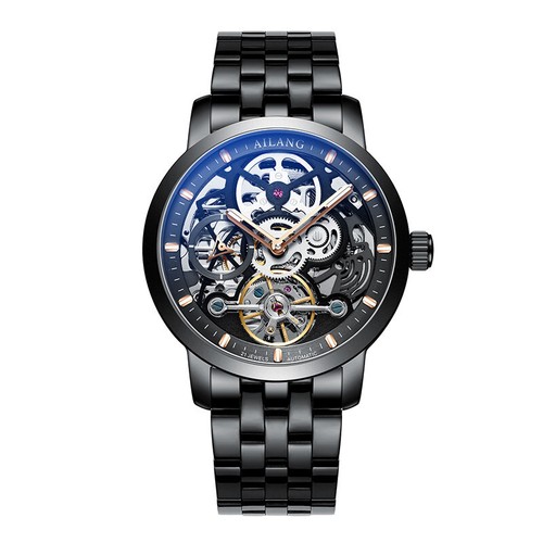 AILANG Watch Hollow Automatic Mechanical Watch 5 ATM Waterproof Men's Wristwatch - Picture 22 of 29
