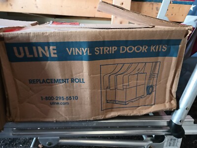 ULINE VINYL STRIP DOOR REPLACEMENT ROLL H-3212 .08.'' X 150' OPEN BOX FAST SHIP