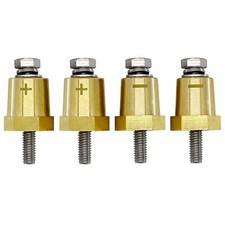 M6 Thread Brass Battery Terminal Charging Posts Battery Post Adapter /- with...