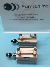 Lot of 2 SMC CDQ2A40-50D Cylinder Assy w/ JA20-8-125 Floating Joint, 182898