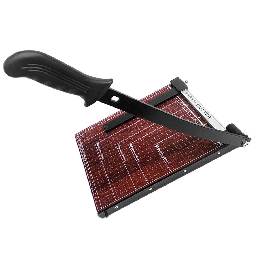 Heavy Duty A4 To B7 Paper Cutter Guillotine Trimmer Home Office - Wood Base - image 2 of 2