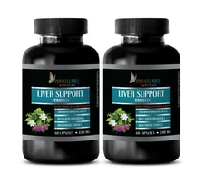 liver cleanse - LIVER SUPPORT COMPLEX - milk thistle extract -2 Bot 120 Capsules