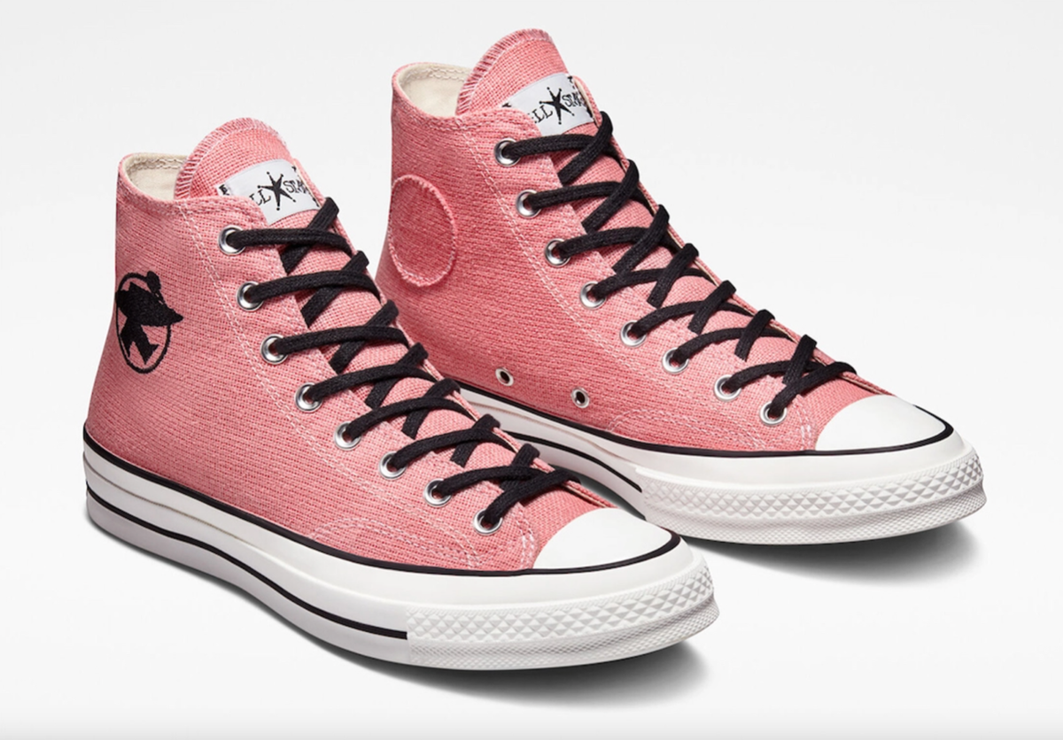 Converse x Stussy Chuck 70 High Surfman Pink/Black Men's Converse x Stussy Chuck 70 High Surfman Pink/Black Men's