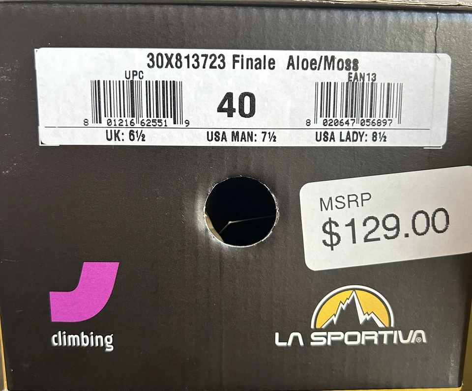 Nuevo zapato de escalada La Sportiva Finale aloe/musgo para hombre y mujer talla 40 Foto 4 de 4