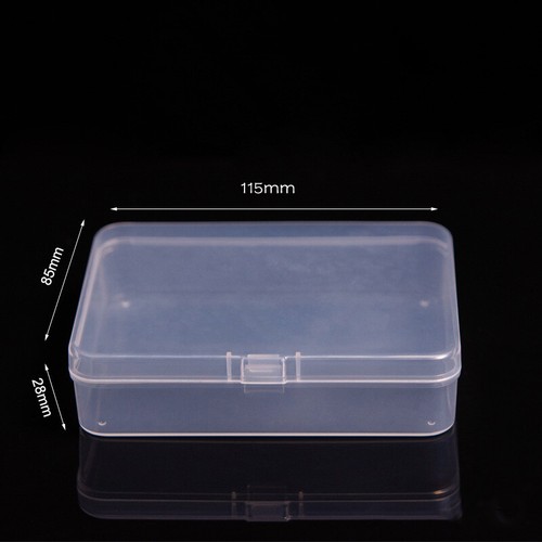 New Mini Square Clear Plastic Small Box Jewelry Storage Container Beads Case Box - Picture 7 of 14