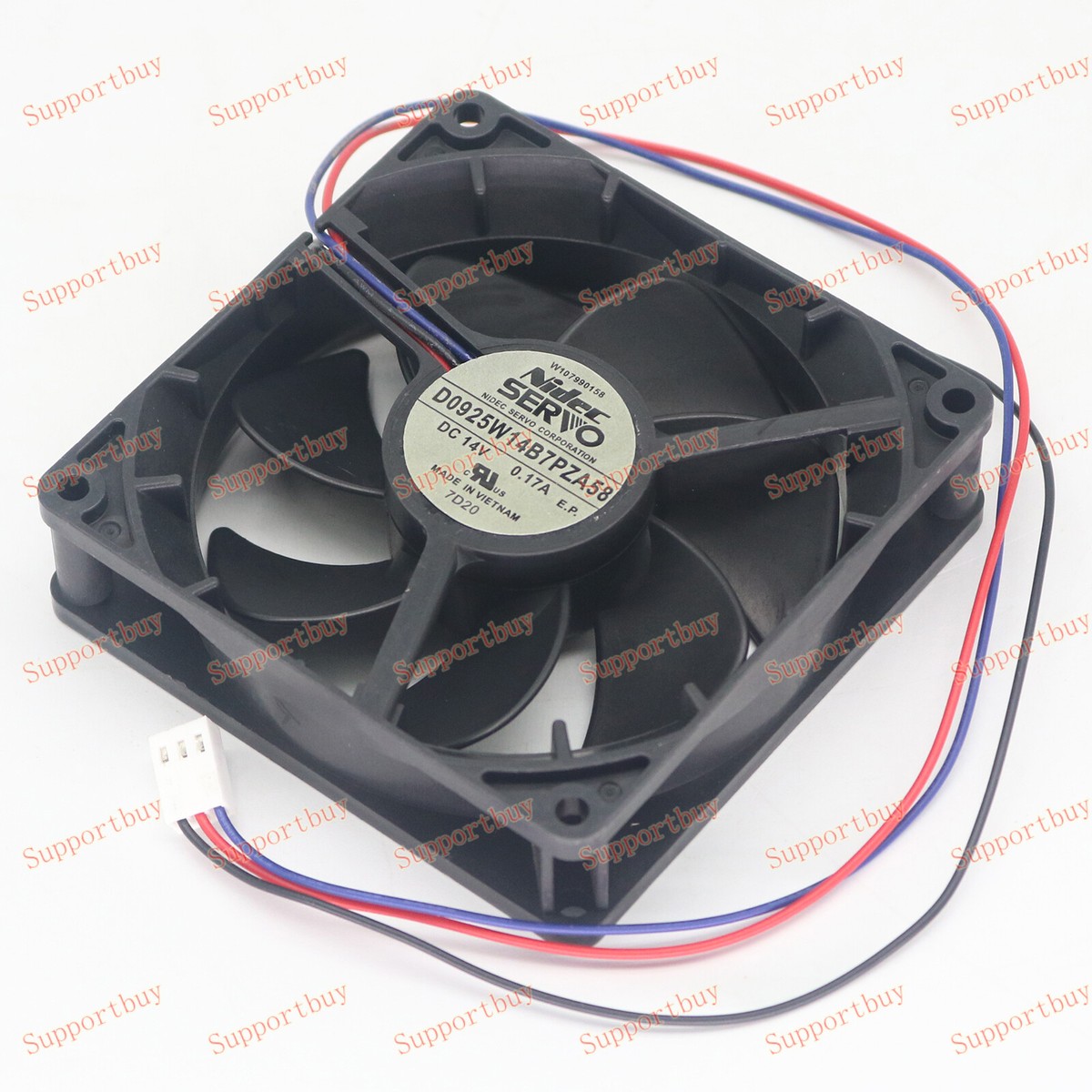 1PC NIDEC D0925W14B7PZA58 14V 0.17A 90*90*25mm 3-wire Waterproof