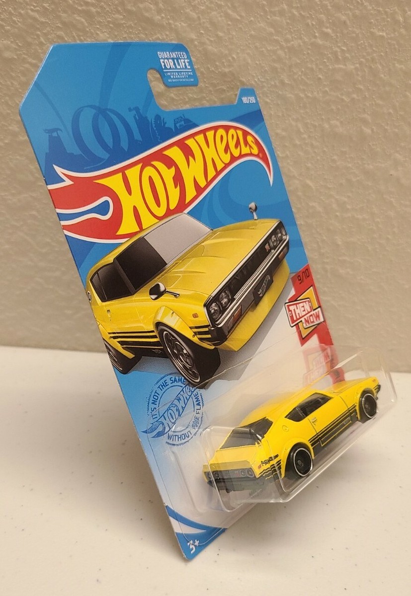 Voiture Hot Wheels Nissan Skyline 2000 GT-R Loose - Échelle 1:64, Dorée, Occasion Comme Neuve